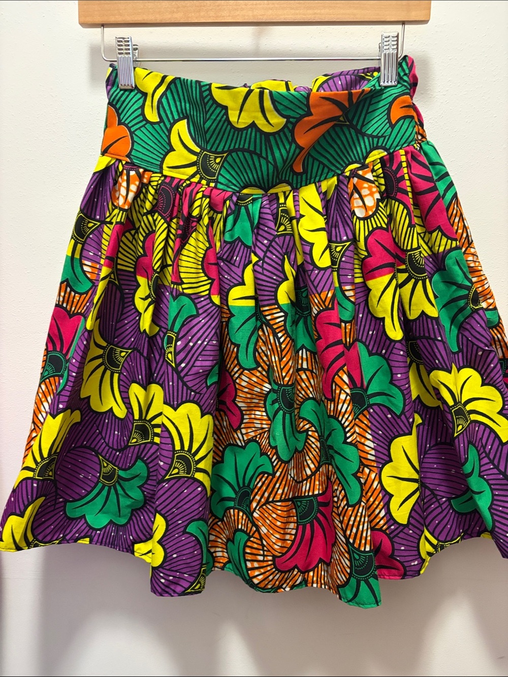 Vibrant Multicolor Floral Circle Skirt